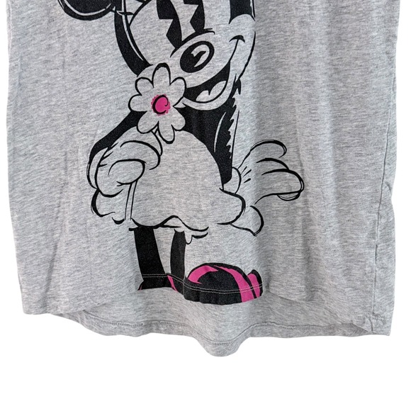 Disney‎ Women's M White V-Neck T-Shirt Mickey Minnie Mouse Graphic Short Sleeve - Picture 8 of 13